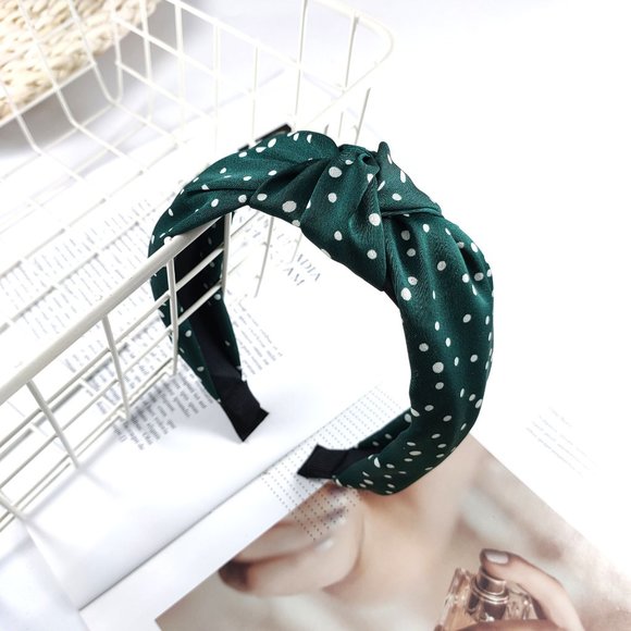 Green Polka Dot Headband - Picture 1 of 1